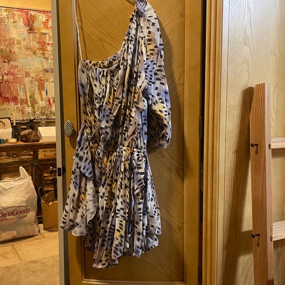 IRO Linert romper  in purple and ocher animal print size 36 small - Picture 4 of 7